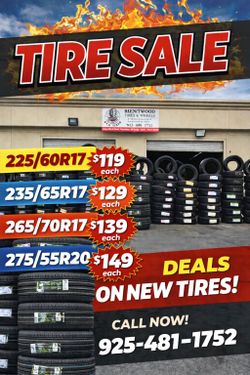 225-50R17 new tires sale