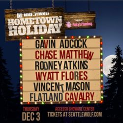 2 VIP tickets plus parking to Hometown holiday.