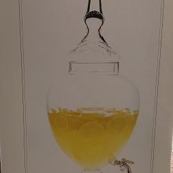 Edged Glass Drink Dispenser