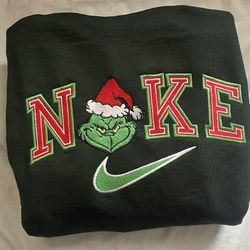 The grinch embroidered hoodies or crewneck