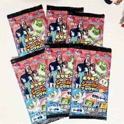 Pokemon Gum Sticker Pack Set 