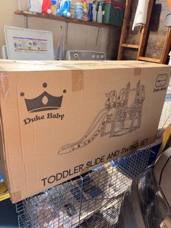 Duke Baby Toddler Slide and Swing Set