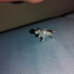 925 Sterling Silver Vintage Cocker Spaniel Dog 3D Pendant