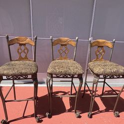 Set Of 6 30” Bar Stools 
