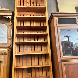 Tall pine bookshelf