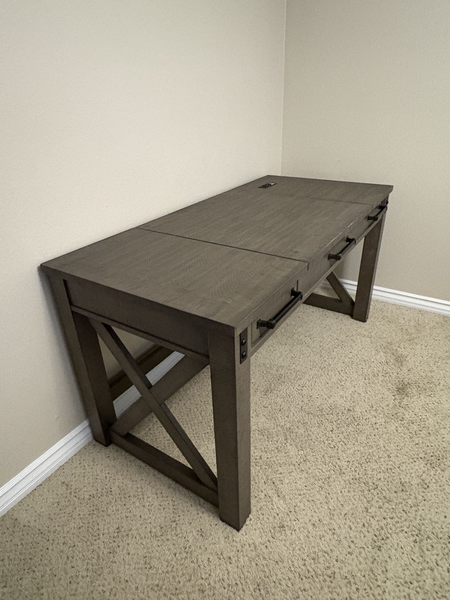 Ashley Furniture Aldwin Rustic Farmhouse Lift-Top Desk