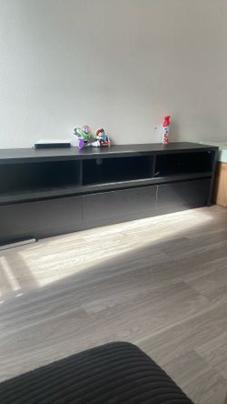Black Wood Tv Stand