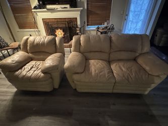 3 piece leather sofa/couch set