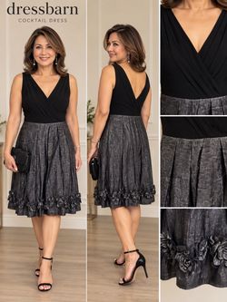 Dress BarnCollection/Black and Gunmetal Cocktail Dress