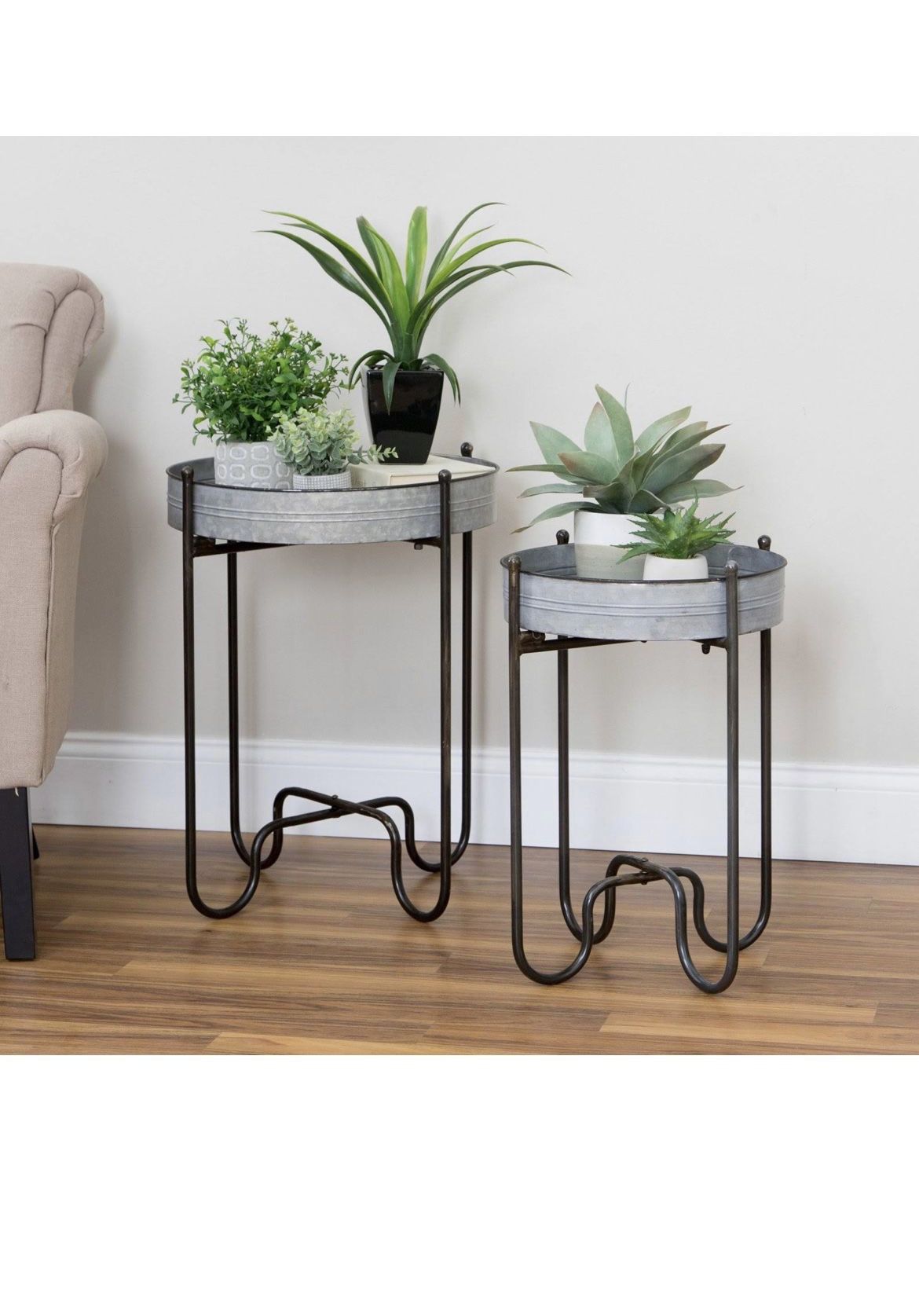 Metal Tables (Set of 2)