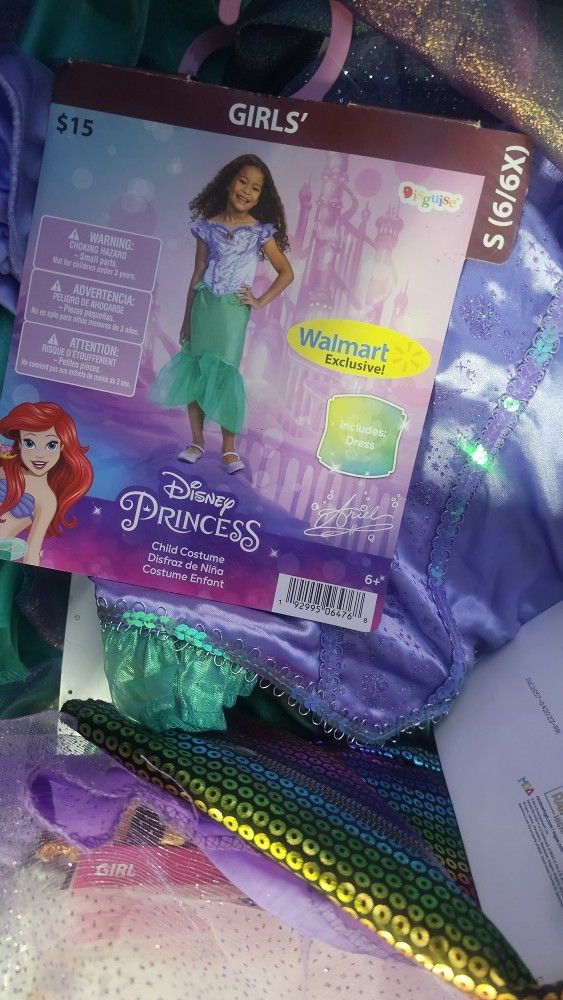 Litte Mermaid Dress Size 6-6x