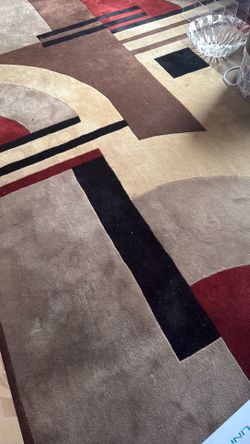 Hand -tufted wool rug
