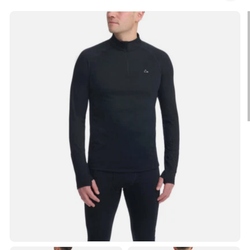 Paradox Men's 1/4 Zip Merino Wool Blend Base Layer Top