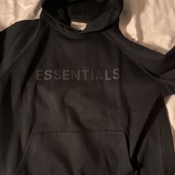 Black Essentials Hoodie