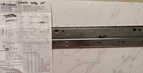 Slider for file drawers desk credenza lateral file 20 inch over travel heavy duty