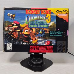Donkey Kong Country 3 Dixie Kong's Double Trouble SNES CIB Complete w/ Manual Tested