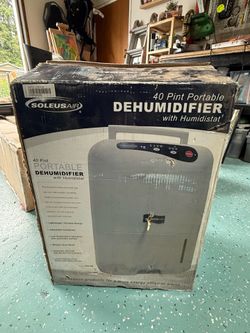 40 Pint Portable Dehumidifier Soleus Air