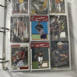 Binder Of Sports Cards. (Baseball, Football, Basketball)