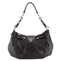 Prada Buckle Pleated Shoulder Bag Soft Calf Medium - Perfect Condition- Originally $1350. Asking $850