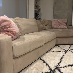 Suede Sectional Couch