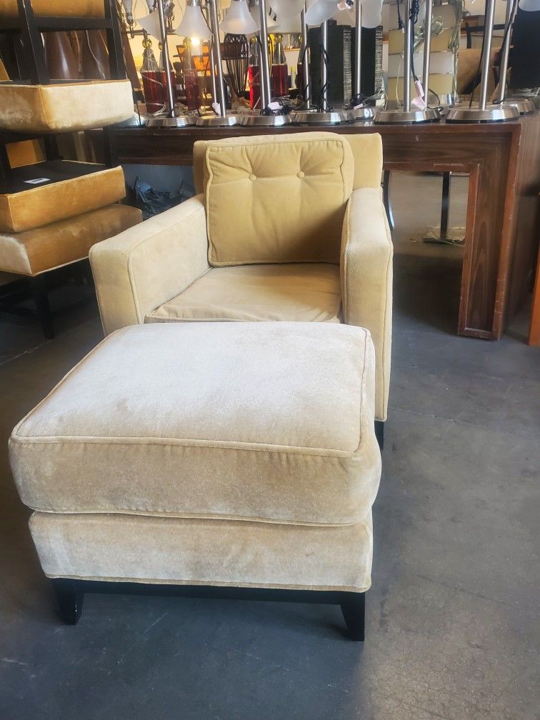 sofa chair and ottoman