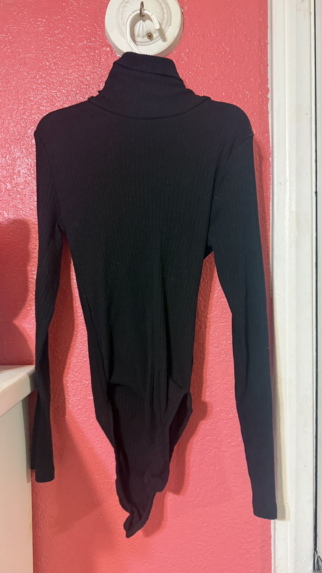 Ambiance Midnight Black Turtleneck Bodysuit