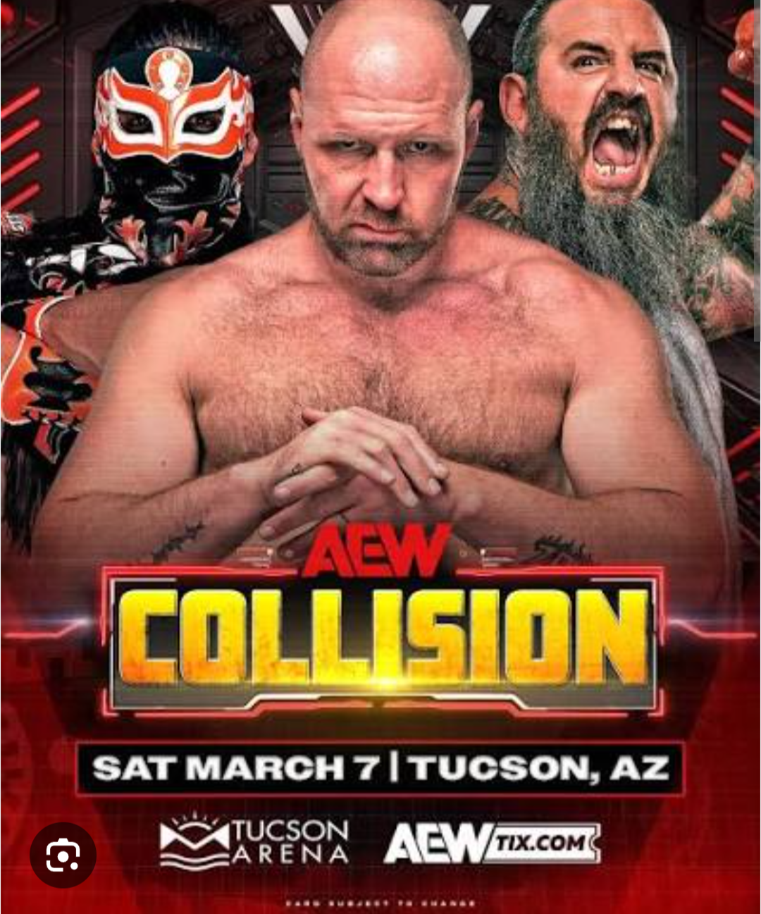 Aew tickets collision