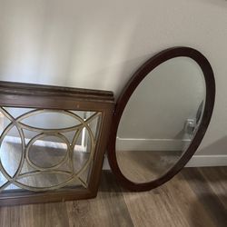 Wooden Framed Mirrors 
