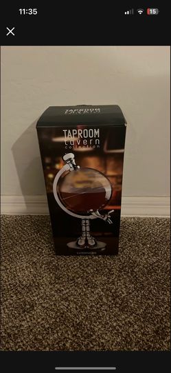 New In Box Whiskey Decanter Globe Travel Traveler Spirits Alcohol Lover
