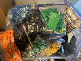 Lego Bags sorted by color