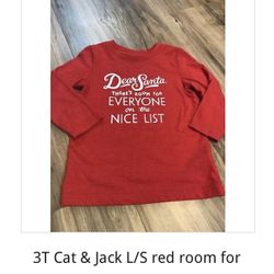 3T Cat & Jack Santa Shirt - $5!!