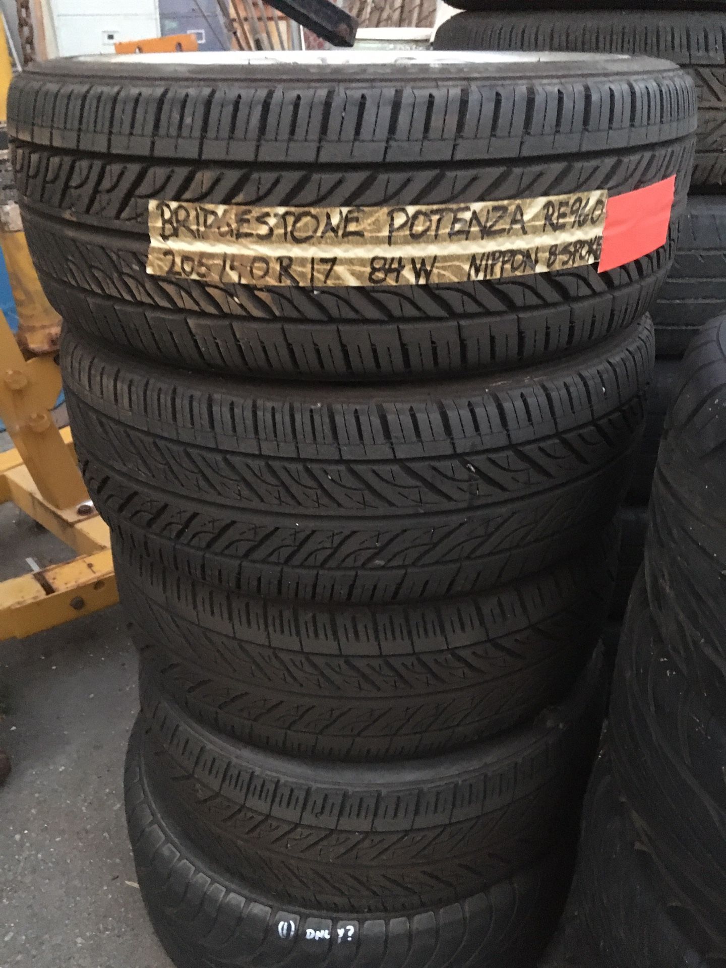 Bridgestone Potenza, used 17 inch tires, good tread,