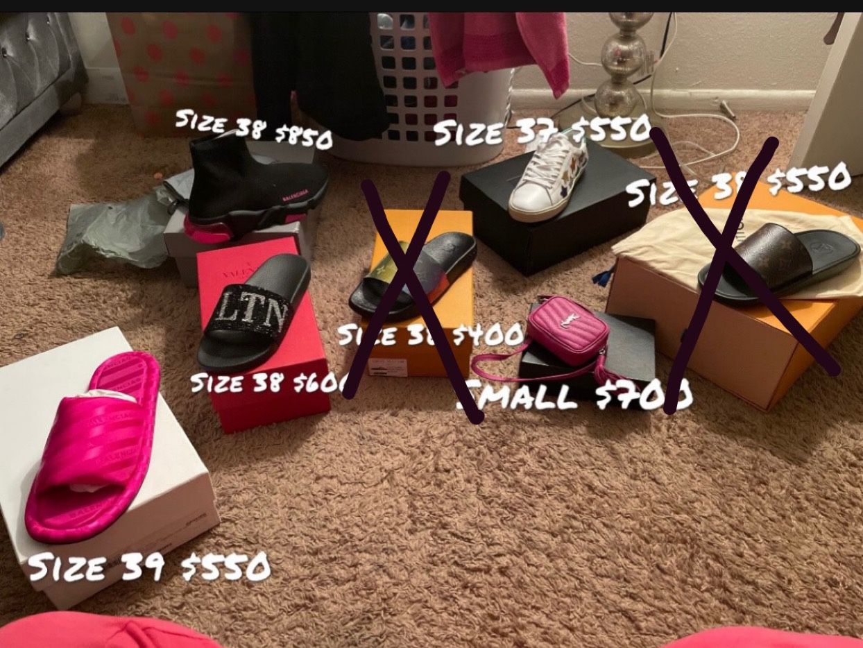 Designer Shoes And Bags All Authentic Come With Box And Dust Bag 