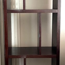 Bookshelf / TV Console- Dark brown 