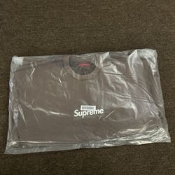 Supreme Box Logo Washed Crewneck  Sweatshirt - Brown - X-Large