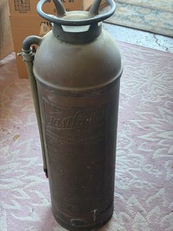 Antique Fire Extinguisher (Fastfoam - New Jersey) Fireman Collectible