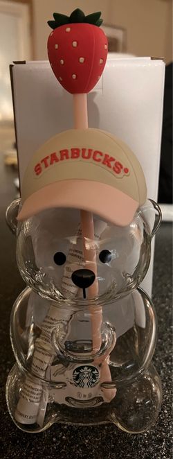 Starbucks Pink Bearista glass cups