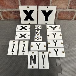 Signs Porcelain Original Advertising Gas Oil Fence