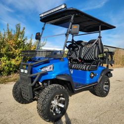 NEW 4 Seater Renegade V3 Electric Golf Cart - Blue