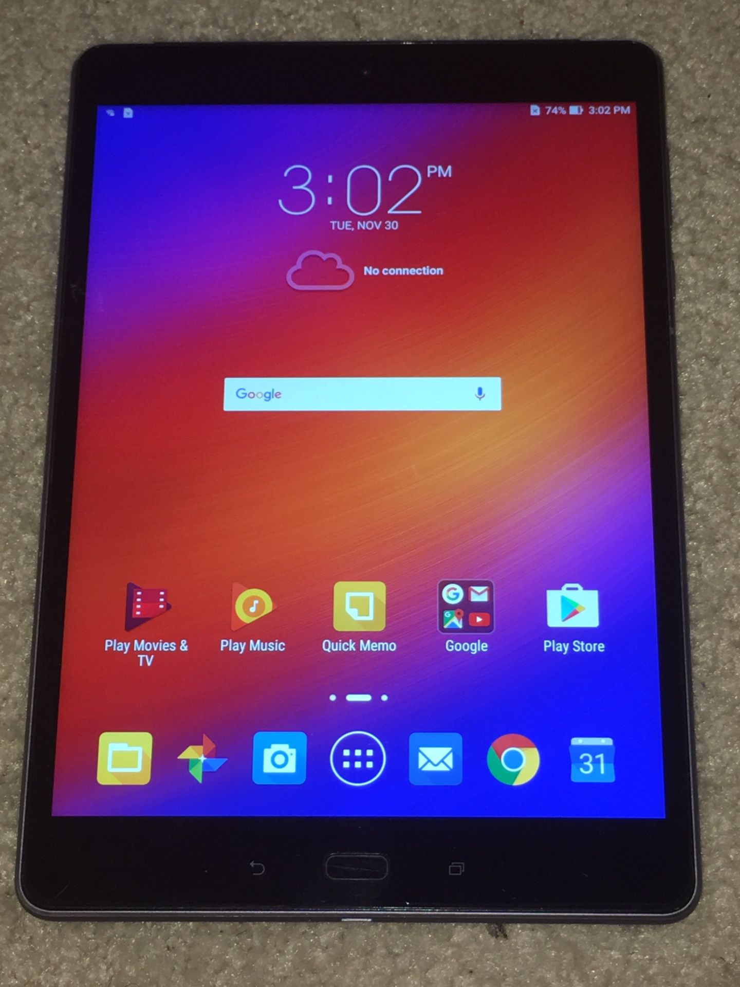 ASUS ZenPad 10 P001 32gb Slate Gray Tablet Wi-Fi & 4G LTE Verizon (Unlocked) Tablet $115 no trades no holds