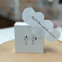 Apple Airpods 4 Wireless Headphones Bluetooth White - Payments Available - Pay $1 Down To take It home