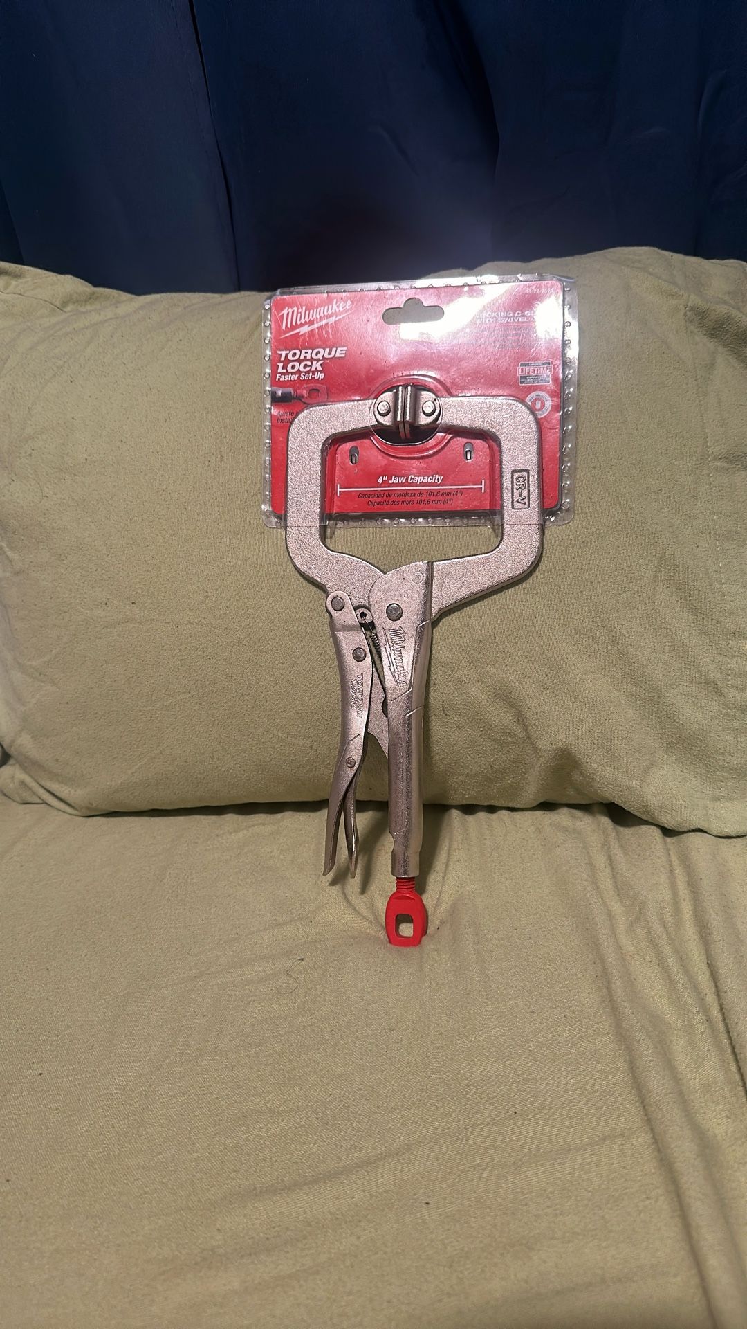 Milwaukee 11 in. Torque Lock Locking C- Clamp with Swivel Jaws