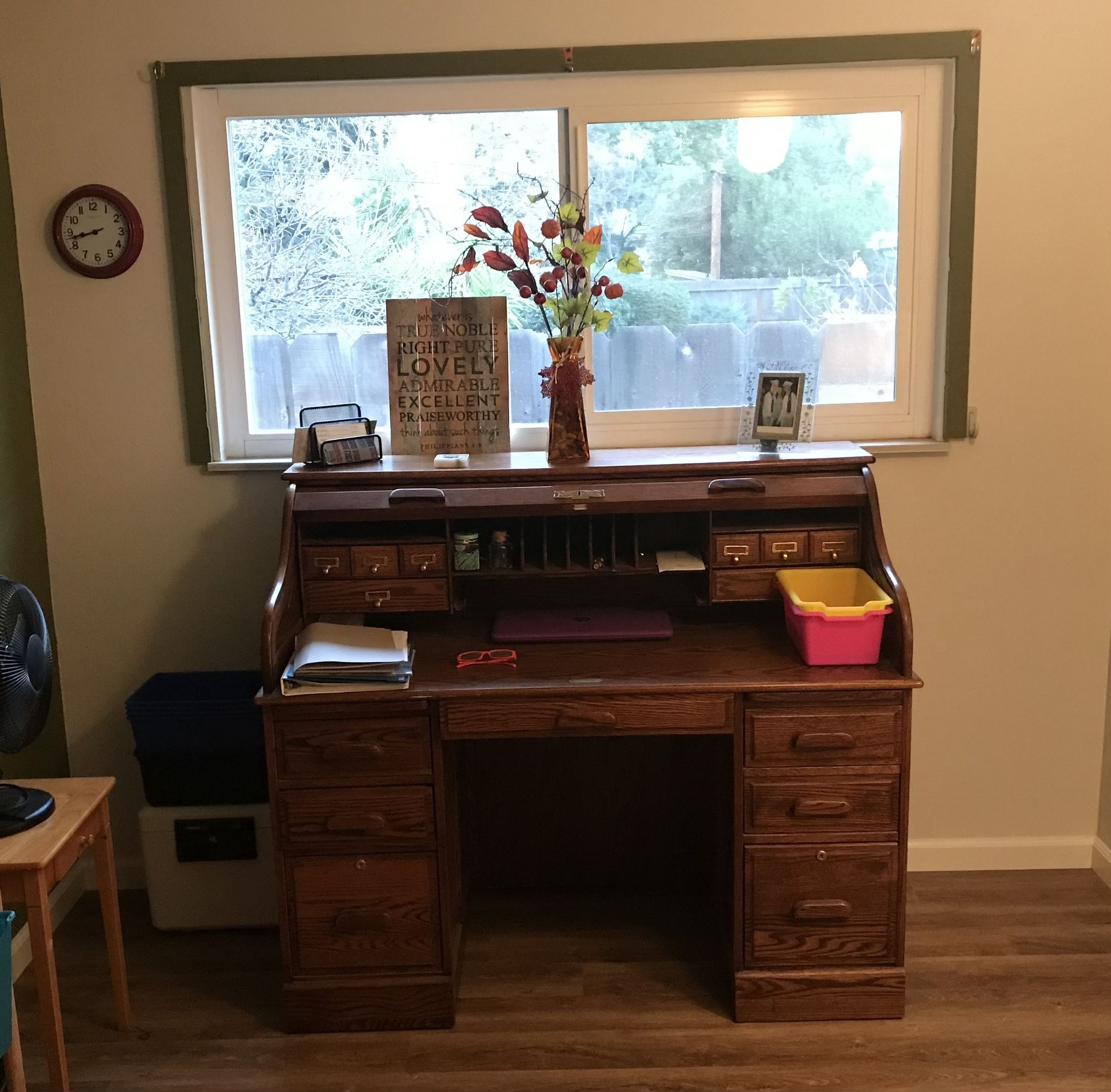 Roll Top Antique Desk