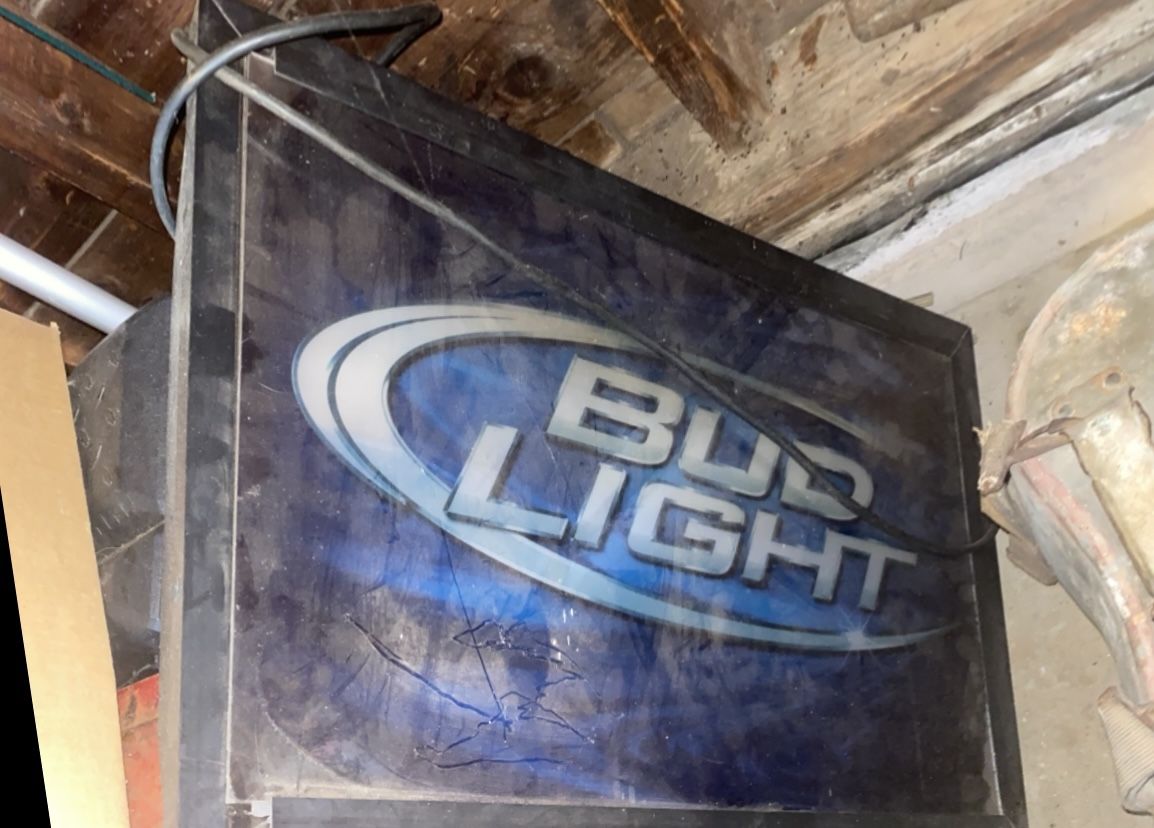Bud Light Beer And Bar Signs