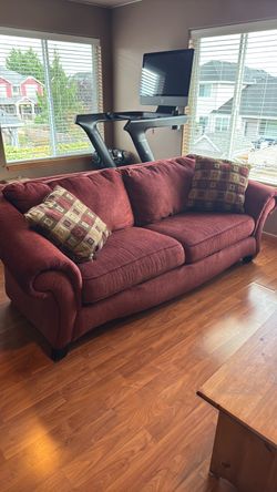 Couch and chair with ottoman