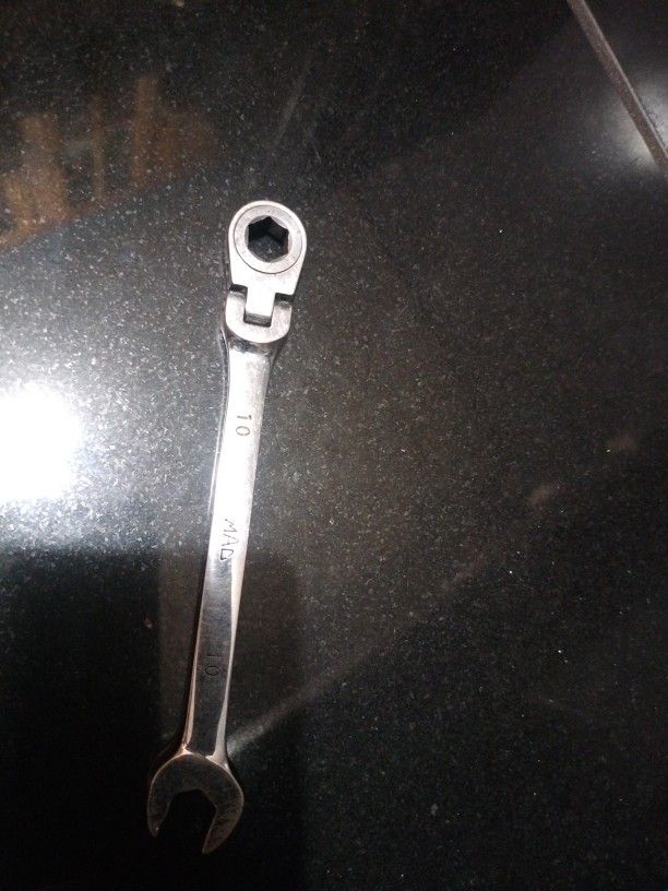 Size 10mm 6 Point Mac Tool Flex Head Wrench
