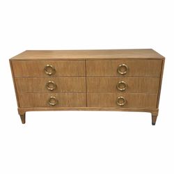 Teak 6 drawer Dresser and side 3 drawer dresser price for both teak wood, Atherton Cerused