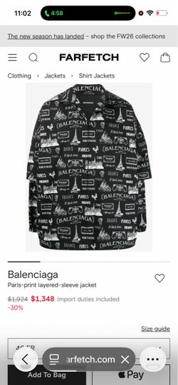 Balenciaga  Contrast-Taping Zip-Front Track Jacket Layered Sleeve