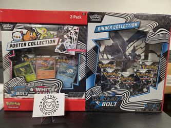 Black Bolt Binder and Unova Poster Collection