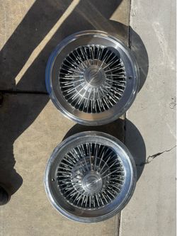OEM Buick wire-spoke wheel covers/hubcaps,